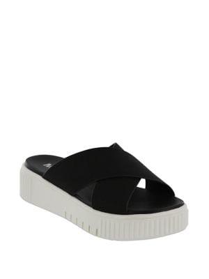 Mia Cross Strap Slides
