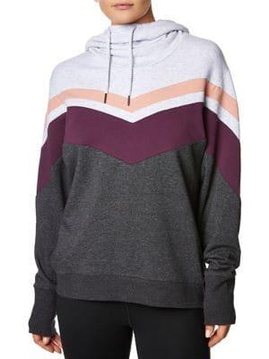 Betsey Johnson Chevron Colorblock Hoodie