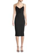 The Fifth Label Ribbed Ruffle Slip Dress