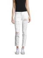 True Religion Casey Low-rise Distressed Super Skinny Jeans