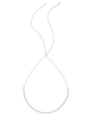 Morris & David 14k White Gold And 1.5 Tcw Diamond Necklace