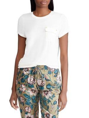 Lauren Ralph Lauren Petite Jersey Pocket Tee