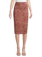 Max Mara Studio Printed Midi Pencil Skirt