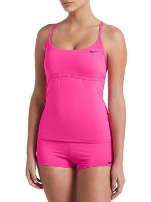 Nike Solid Crossback Tankini