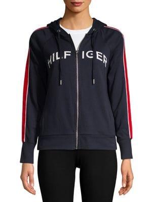 Tommy Hilfiger Performance Velvet Logo Hoodie