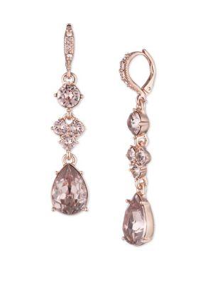 Givenchy Swarovski Crystal Medium Drop Earrings