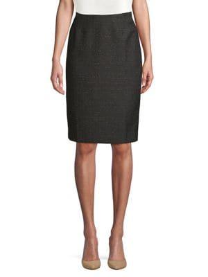 Nipon Boutique Tweed Pencil Skirt