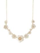 Lonna & Lilly Mother-of-pearl And Crystal Floral Necklace