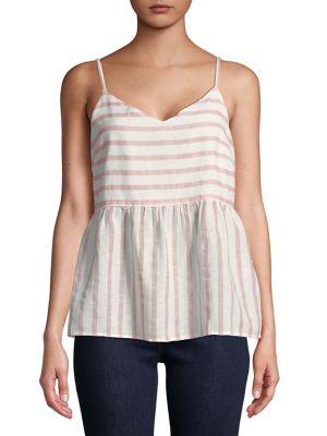 Vero Moda Striped Flare Hem Tank Top