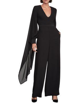 Bcbgmaxazria Ruffled Sash Wide-leg Jumpsuit