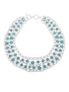 Lauren Ralph Lauren Crystal And Turquoise Drama Necklace