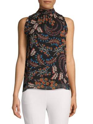 Daniel Rainn Floral-print Sleeveless Top
