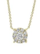 Effy 14k Yellow Gold & Diamond Pendant Necklace