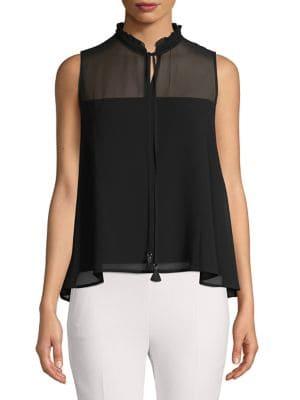Marella Asymmetric Ruffle Top