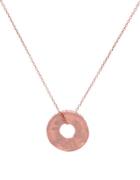 Lord & Taylor 18k Rose Gold Open Circle Necklace