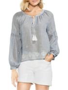 Vince Camuto Zen Bloom Melange Peasant Blouse