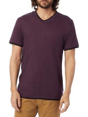 Alternative Cotton Modal Layered V-neck Tee