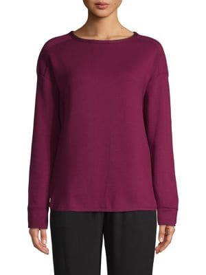Donna Karan High-low Long-sleeve Top