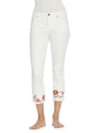 Driftwood Colette Embroidered Cropped Jeans