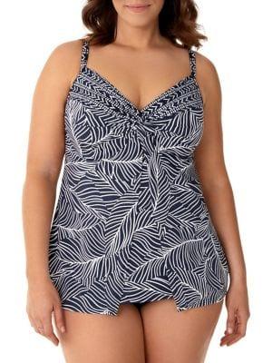 Miraclesuit Plus Lush Lanai Loveknot Swimsuit