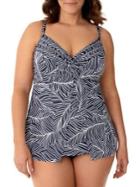 Miraclesuit Plus Lush Lanai Loveknot Swimsuit