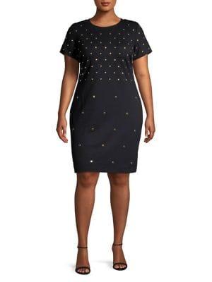 Michael Michael Kors Plus Embellished Sheath Dress
