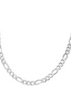 Lord & Taylor Large 3x1 Figure Sterling Silver Chain Necklace