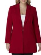 Tahari Arthur S. Levine Notch Collar Topper Jacket