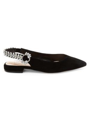 Nanette By Nanette Lepore Felicity Embellished Suede Flats