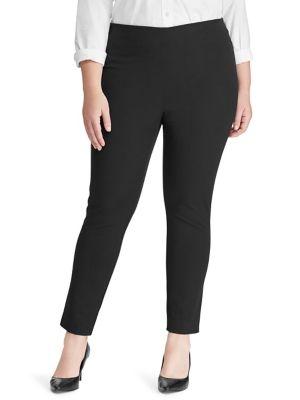 Lauren Ralph Lauren Plus Plus Stretch Twill Skinny Pants