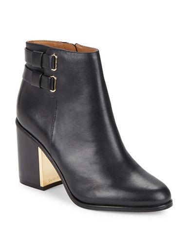 Calvin Klein Cait Leather Ankle Boots