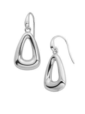 Lord & Taylor Sterling Silver Triangle Hoop Earrings