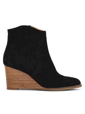 Andre Assous Sally Suede Wedge Booties