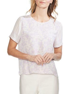 Vince Camuto Etheral Dawn Short Sleeve Blouse