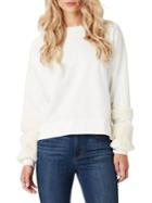 Jessica Simpson Molly Faux-fur Cuff Pullover