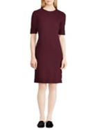 Lauren Ralph Lauren Petite Button-trimmed Ponte Dress