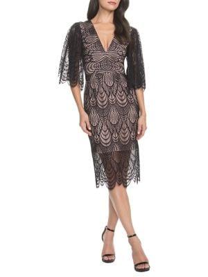 Dress The Population Mia Scalloped Lace Dress