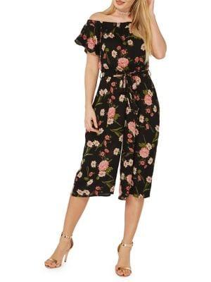 Dorothy Perkins Floral Cropped Jumpsuit