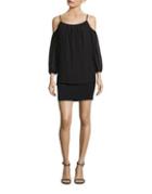 Laundry By Shelli Segal Popover Cold Shoulder Cocktail Dress
