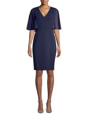Vince Camuto Flutter Sleeve Bodycon Dress