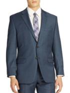 Lauren Ralph Lauren Sharkskin Ultraflex Classic-fit Wool Suit Separate Jacket