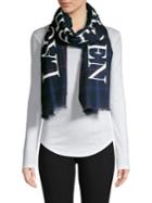 Lauren Ralph Lauren Logo Plaid Wool Scarf