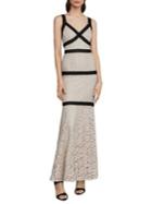 Bcbgmaxazria Sleeveless Banded Lace Gown