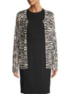 Calvin Klein Lightweight Zebra Jacquard Cardigan