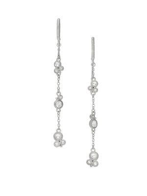 Ripka Santorini White Topaz And Sterling Silver Dangle Earrings