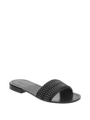 Kendall + Kylie Kennedy Satin Slides