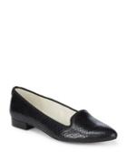 Anne Klein Oni Leather Point Toe Loafers