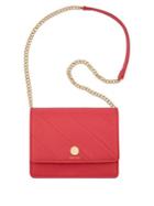 Anne Klein Striped Flap Chain Crossbody Bag