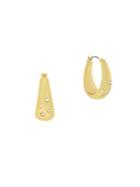 Cole Haan Ring The Ring 12k Goldplated Oval Drop Earrings