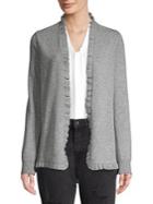 Ply Cashmere Ruffled Cashmere Flannel Cardigan